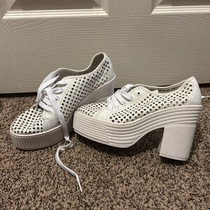 JC Play Jeffery Campbell Star heeled tennis shoe